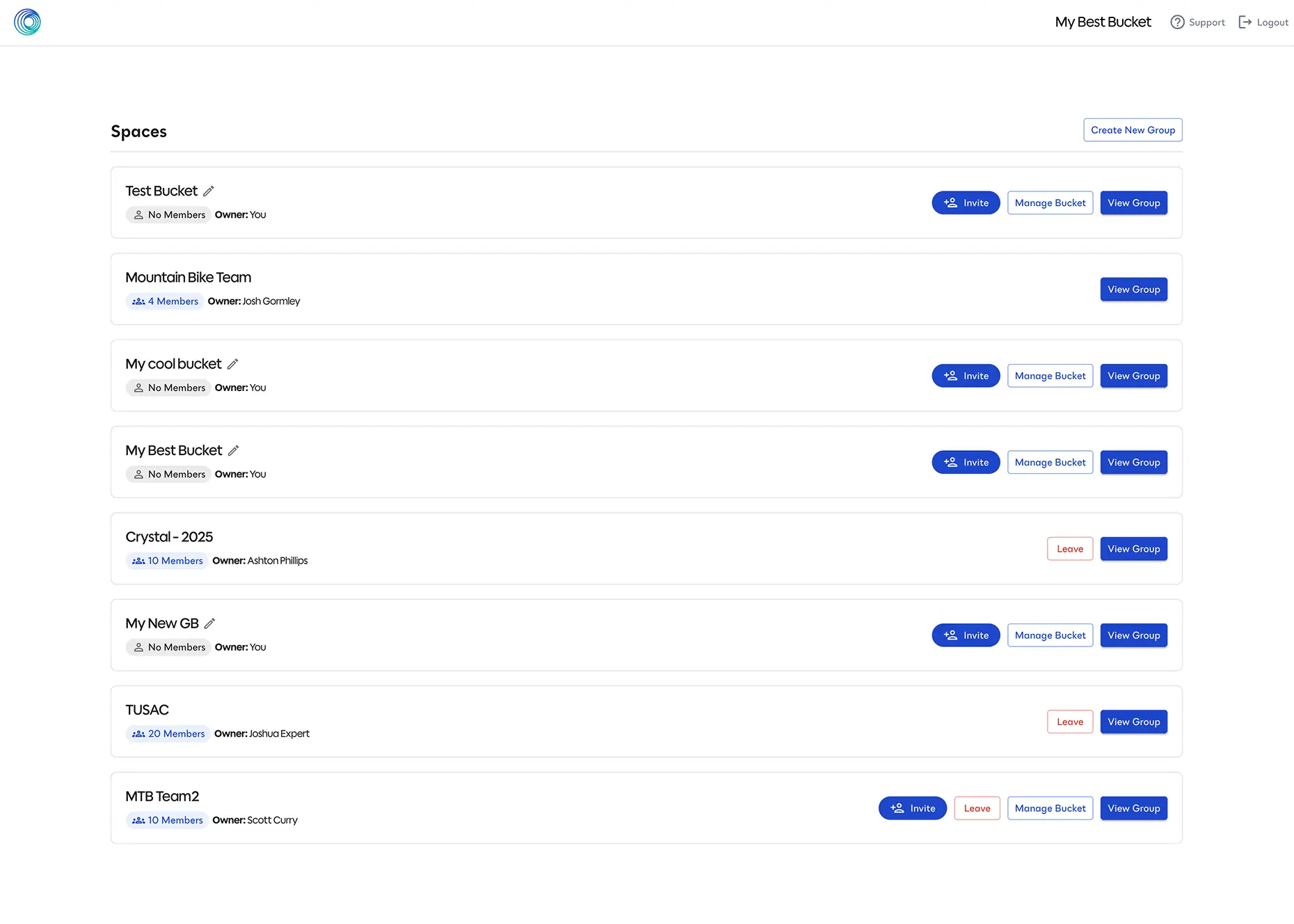 Album view with sharing link modal open